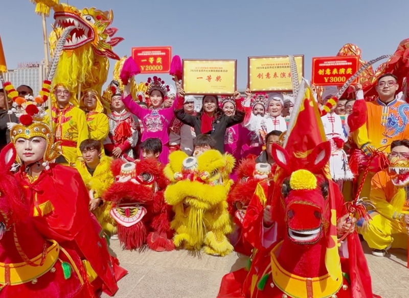 甘肃农垦金昌农场社火队连续三年蝉联金昌市社火展演桂冠